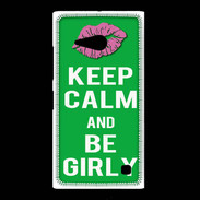 Coque Nokia Lumia 735 Keep Calm Girly Vert