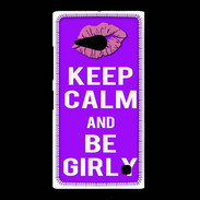 Coque Nokia Lumia 735 Keep Calm Girly Violet