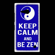 Coque Nokia Lumia 735 Keep Calm Be Zen Bleu