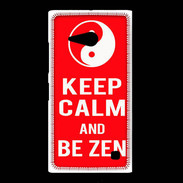 Coque Nokia Lumia 735 Keep Calm Be Zen Rouge