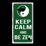 Coque Nokia Lumia 735 Keep Calm Be Zen Vert