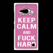 Coque Nokia Lumia 735 Keep Calm Fuck hard Rose