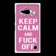Coque Nokia Lumia 735 Keep Calm Fuck Off Rose