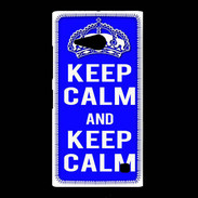 Coque Nokia Lumia 735 Keep Calm Bleu