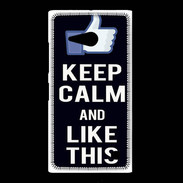 Coque Nokia Lumia 735 Keep Calm Like This Noir