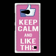 Coque Nokia Lumia 735 Keep Calm Like This Rose