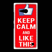 Coque Nokia Lumia 735 Keep Calm Like This Rouge