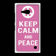 Coque Nokia Lumia 735 Keep Calm Peace Rose