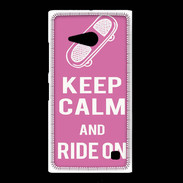 Coque Nokia Lumia 735 Keep Calm Ride on Rose