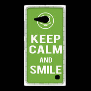 Coque Nokia Lumia 735 Keep Calm Smile Vert