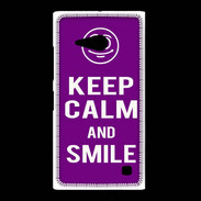 Coque Nokia Lumia 735 Keep Calm Smile Violet