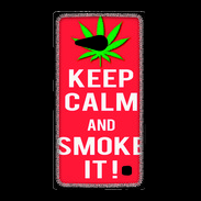 Coque Nokia Lumia 735 Keep Calm Smoke Rouge
