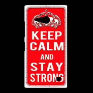 Coque Nokia Lumia 735 Keep Calm Stay Strong Rouge