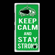 Coque Nokia Lumia 735 Keep Calm Stay strong Vert
