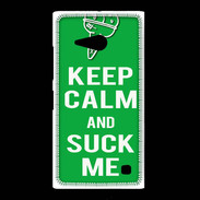 Coque Nokia Lumia 735 Keep Calm Suck me Vert