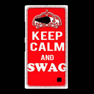 Coque Nokia Lumia 735 Keep Calm Swag Rouge