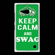 Coque Nokia Lumia 735 Keep Calm Swag Vert