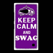 Coque Nokia Lumia 735 Keep Calm Swag Violet