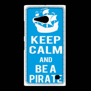 Coque Nokia Lumia 735 Keep Calm Be a Pirate Cyan