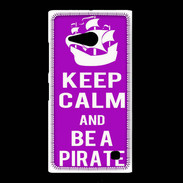 Coque Nokia Lumia 735 Keep Calm Be a Pirate Violet