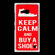 Coque Nokia Lumia 735 Keep Calm Buy Shoes Rouge
