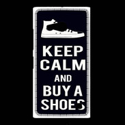 Coque Nokia Lumia 735 Keep Calm Buy Shoes Noir