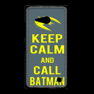 Coque Nokia Lumia 735 Keep Calm Call Batman Gris