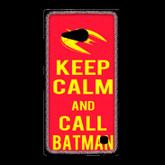 Coque Nokia Lumia 735 Keep Calm Call Batman Rouge