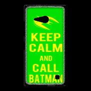 Coque Nokia Lumia 735 Keep Calm Call Batman Vert