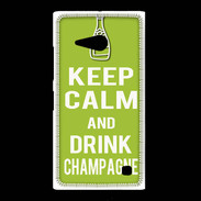 Coque Nokia Lumia 735 Keep Calm Drink champagne Vert pomme