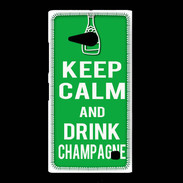 Coque Nokia Lumia 735 Keep Calm Drink champagne Vert