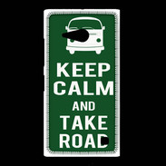 Coque Nokia Lumia 735 Keep Calm Take road Vert