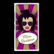 Coque Nokia Lumia 735 Miss business Brune