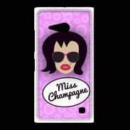 Coque Nokia Lumia 735 Miss Champagne Brune