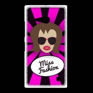 Coque Nokia Lumia 735 Miss Fashion Chatain