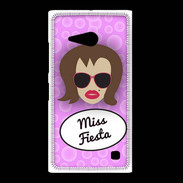 Coque Nokia Lumia 735 Miss Fiesta Chatain