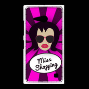 Coque Nokia Lumia 735 Miss Shopping Brune
