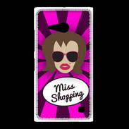 Coque Nokia Lumia 735 Miss Shopping Chatain
