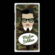 Coque Nokia Lumia 735 Mister Soldier Brun