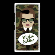 Coque Nokia Lumia 735 Mister Soldier Chatain