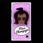 Coque Nokia Lumia 735 Miss Champagne Black