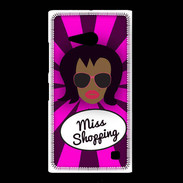 Coque Nokia Lumia 735 Miss Shopping Black