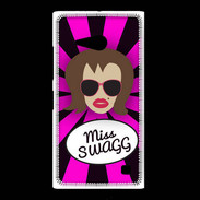 Coque Nokia Lumia 735 Miss Swag Chatain