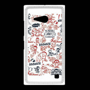 Coque Nokia Lumia 735 Adishatz All Over Rugby
