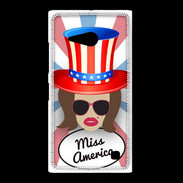 Coque Nokia Lumia 735 Miss USA Chatain