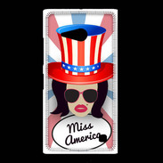 Coque Nokia Lumia 735 Miss USA Brune