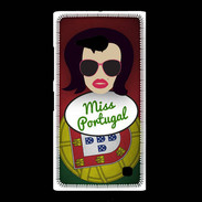 Coque Nokia Lumia 735 Miss Portugal Brune