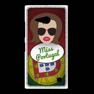 Coque Nokia Lumia 735 Miss Portugal Chatain