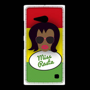 Coque Nokia Lumia 735 Miss Rasta Black