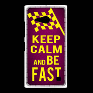 Coque Nokia Lumia 735 Keep Calm and Be Fast Rose